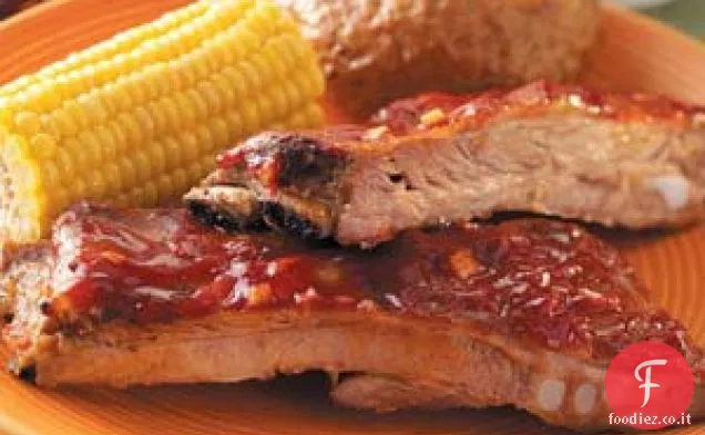 Spareribs alla brace
