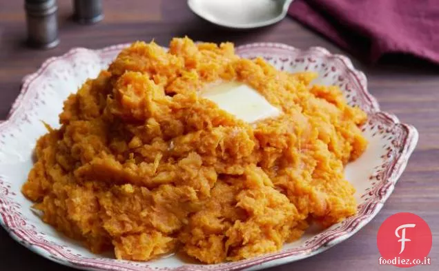 Purè di patate dolci con essenza d'arancia