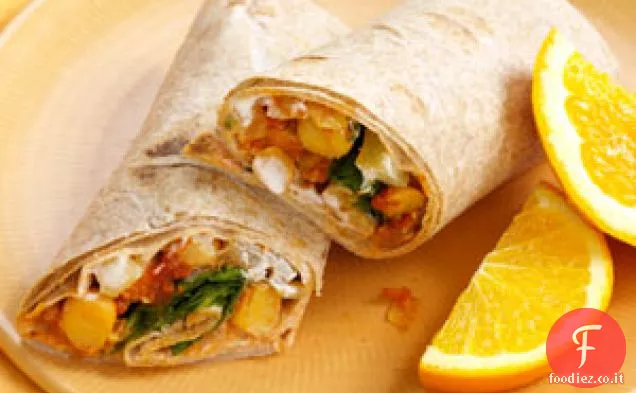 Indiano Spiced ceci Wraps