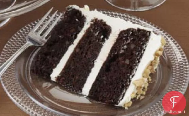 Torta di carote al cioccolato fondente