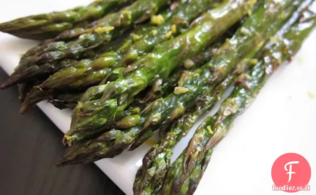 Limone Aglio Asparagi arrostiti