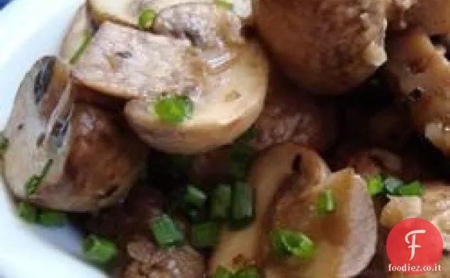 Funghi alle erbe con vino Bianco
