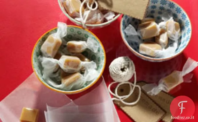 Caramelli cremosi all'arancia