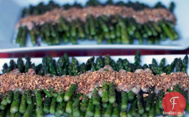 Asparagi alla Griglia con Nocciola Aioli e Sciroppo di Pinot Nero