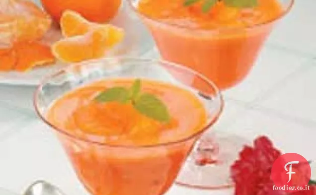 Dessert al mandarino fresco