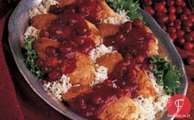 Crostata di pollo mirtillo