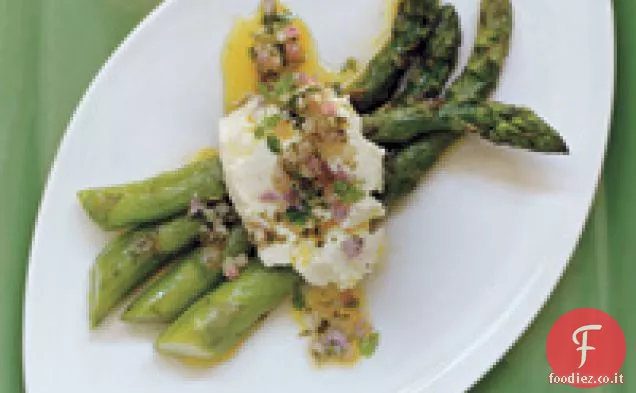 Asparagi alla griglia con Mozzarella