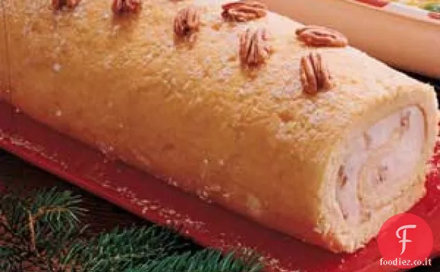 Rotolo di gelato al burro pecan