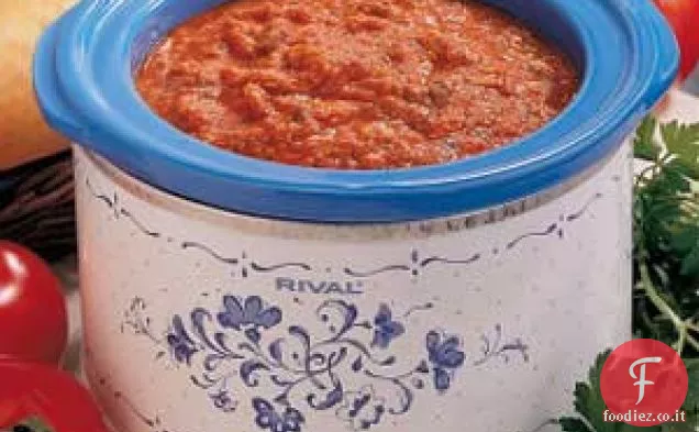 Fonduta di pizza di formaggio