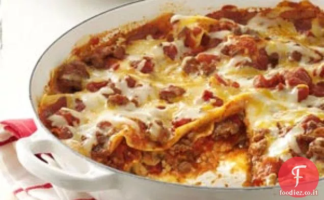 Una padella Lasagna