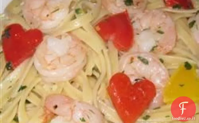 Gamberi Deliziosi Scampi Linguine