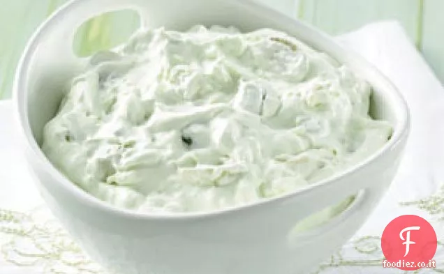 Soffice insalata di uva verde