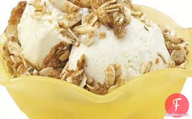 Gelato alla vaniglia a basso contenuto di grassi