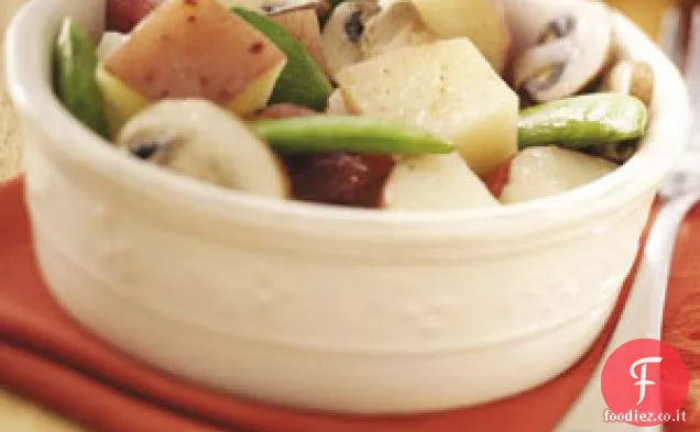 Patate con Funghi ' n ' Piselli