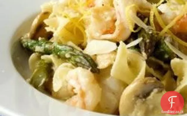 Gamberetti e asparagi