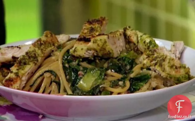 Pollo alla griglia con Pesto di rucola