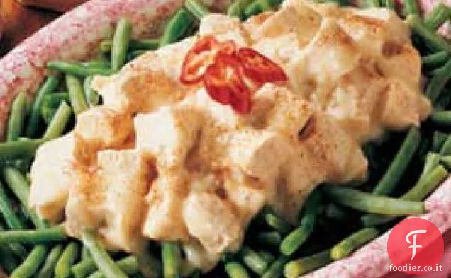 Pollo mantecato sopra i fagioli