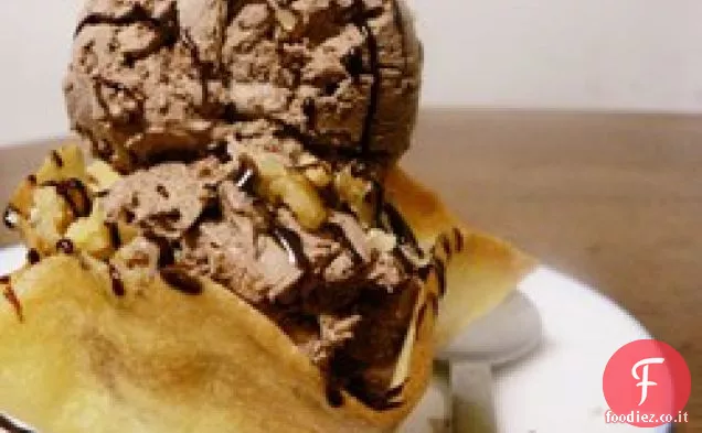 Gelato di velluto al cioccolato