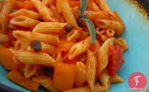 Linguine con Salsa di Salvia e Capperi freschi