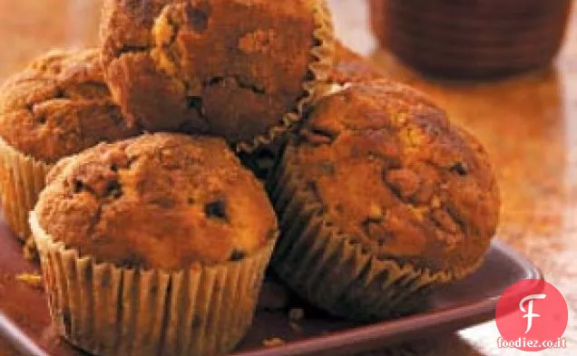 Muffin alla cannella di zucca a doppio chip