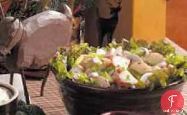 Insalata di patate rosse calde