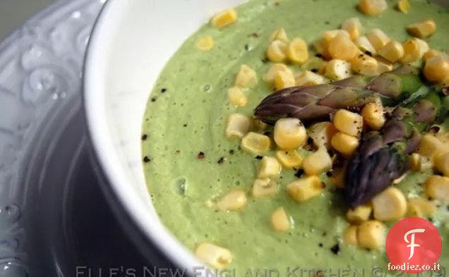 Crema cruda di zuppa di asparagi