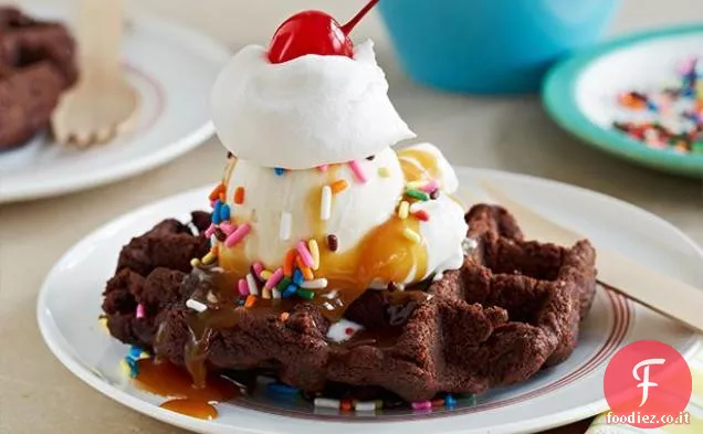 Waffled Brownie Sundae
