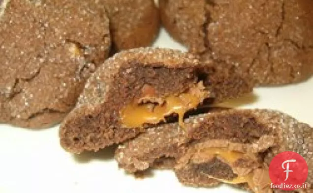 Biscotti al cioccolato al caramello