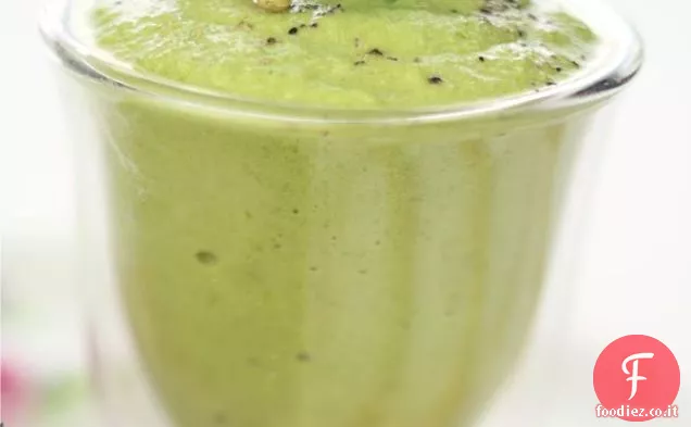 Zuppa fredda di asparagi con anguria alla griglia