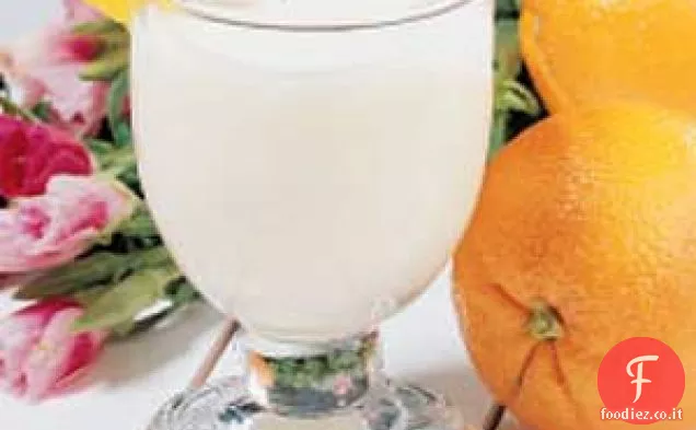 Soda all'arancia schiumosa
