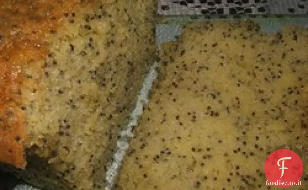 Torta di semi di papavero al limone umido