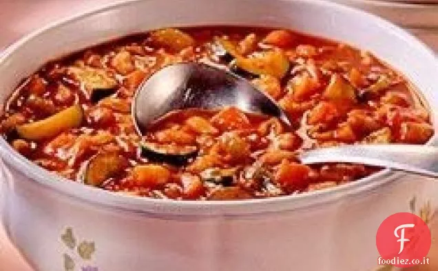 Minestrone a basso contenuto di sodio