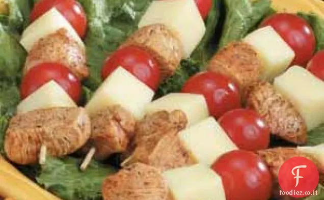 Pollo freddo-Formaggio Kabobs