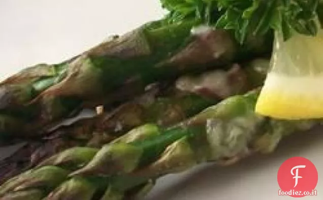 Asparagi con crosta di Parmigiano