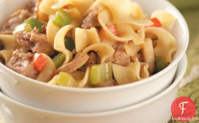 Casseruola di noodle di tacchino