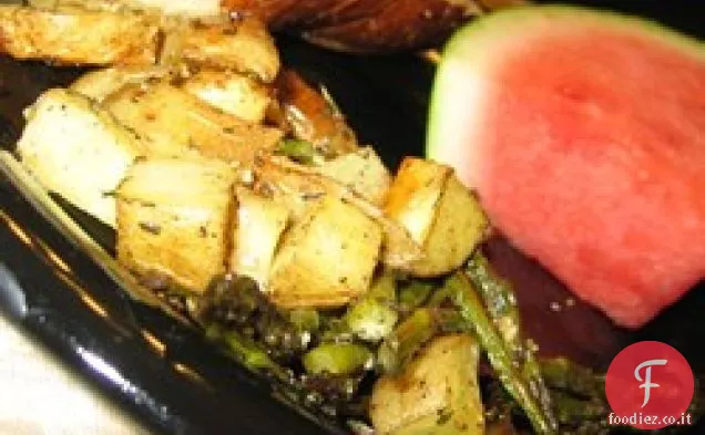 Asparagi arrostiti con erbe di Provenza