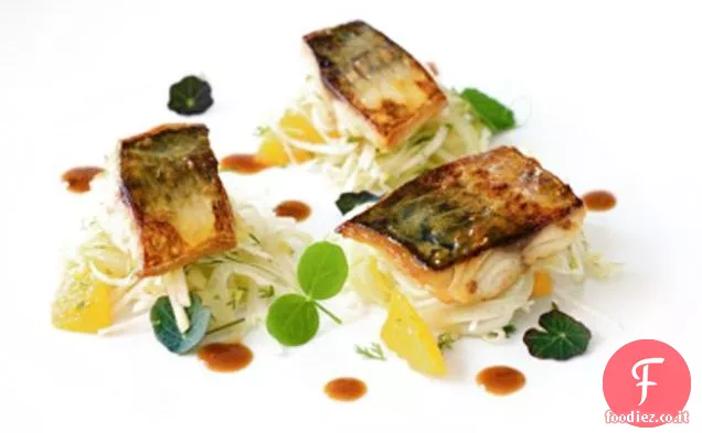 Insalata di sgombro Soused all'arancia allo zafferano