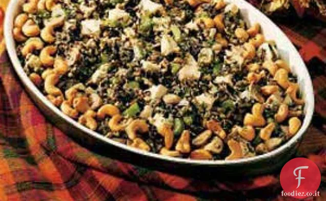 Casseruola di raccolta del riso selvatico