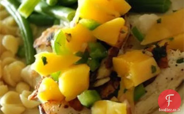 Tilapia alla griglia con salsa di Mango