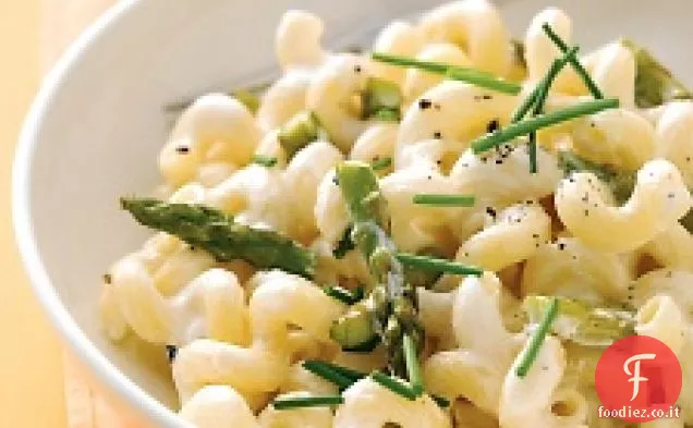 Pasta con Formaggio di Capra e Asparagi Arrostiti