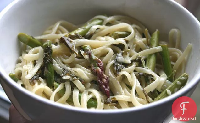 Asparagi, Vino Bianco e Crème Fraîche Linguine