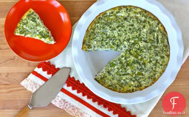 Quiche senza crosta con Feta e asparagi