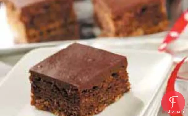 Brownies al cioccolato a tre strati