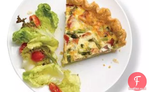 Quiche di prosciutto e asparagi