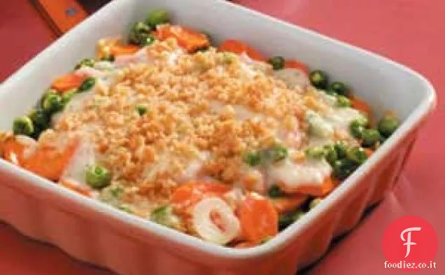 Carota moneta Casseruola con Cheddar