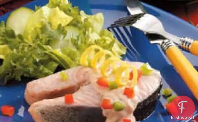 Salmone in camicia in salamoia