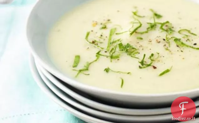 Zuppa di sedano rapa e pere