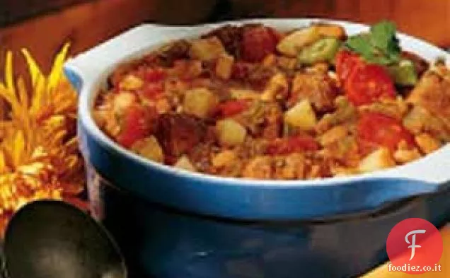 Stufato di maiale al peperoncino verde