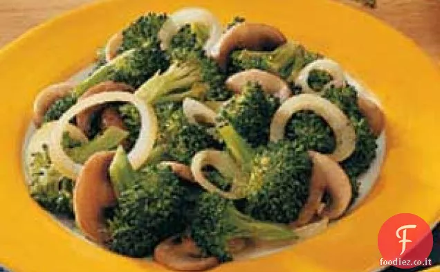 Medley di broccoli e funghi