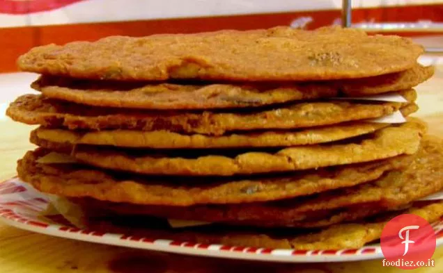 Biscotti al cioccolato sottili e croccanti